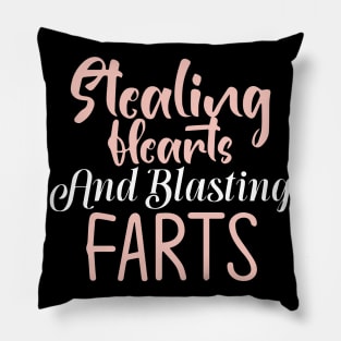 Stealing Hearts & Blasting Farts Pillow