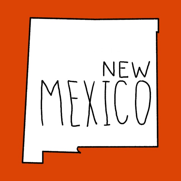 The State of New Mexico - Blank Outline by loudestkitten