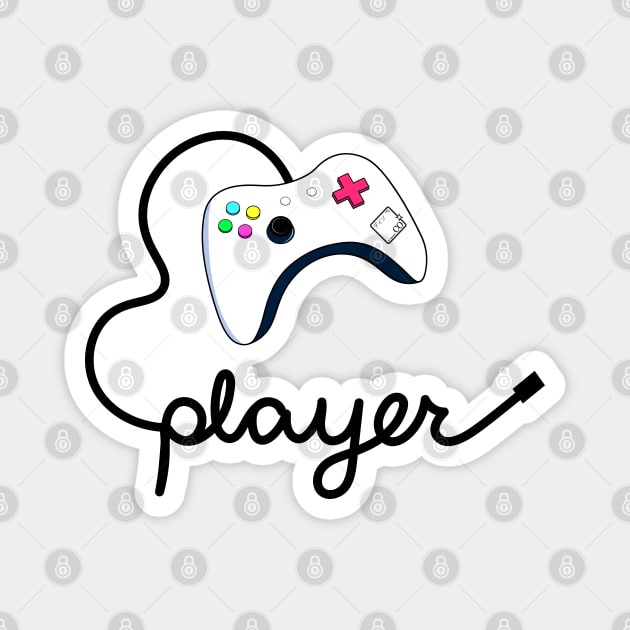 Player (Gamer Edition) Magnet by Disocodesigns