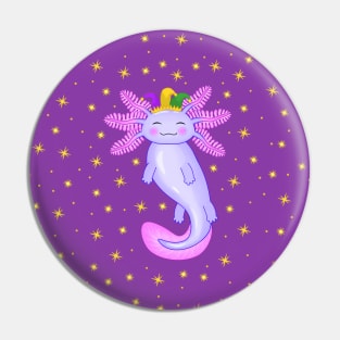 Mardi Gras Axolotl Pin