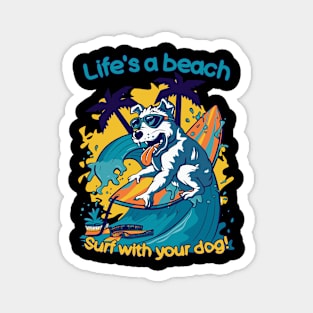 Dog surf 96003 Magnet