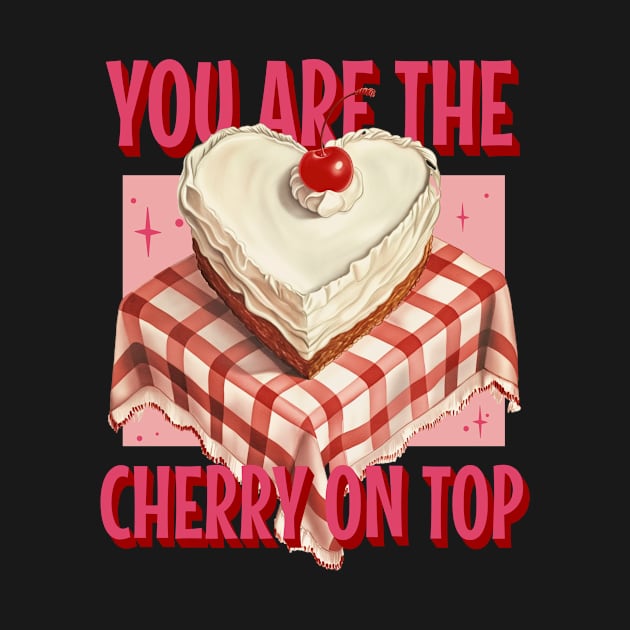 "You Are The Cherry on Top" Vintage Heart Cake Tee by YUED