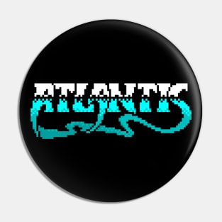 Atlantis 8 Bit Art Pin