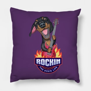 Rockin The Doxie Life Pillow