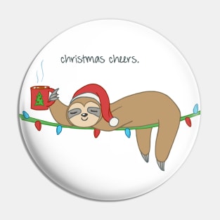 Christmas Cheers Sloth Pin