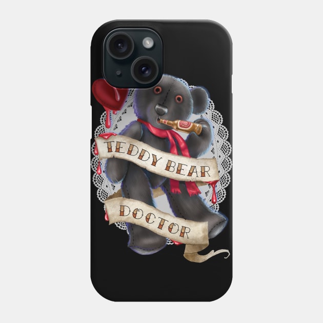 Teddy Bear Doctor Phone Case by ArtsyDenise