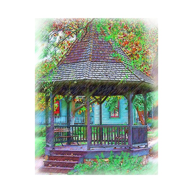 The Victorian Gazebo Sketched by KirtTisdale