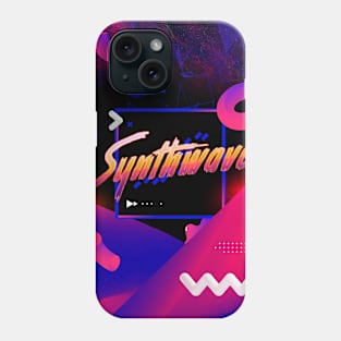 Neon synthwave horizon #2 Phone Case