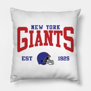 Retro New York Football Pillow