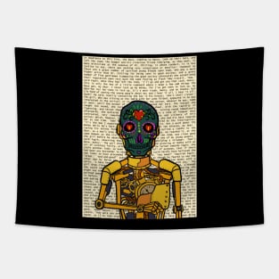 Golden Chronicles: Oliver Twist" - Unique Golden RobotMask NFT with MexicanEye Color and GlassSkin Color Tapestry