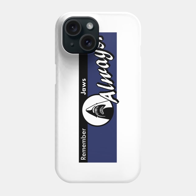 Remember Jaws Parking Sign Phone Case by Underdog Designs