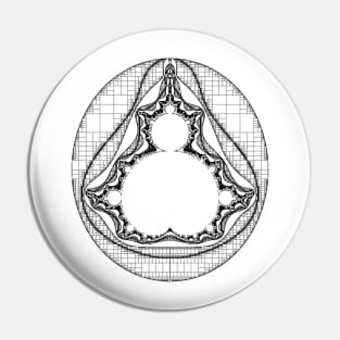 Black - Linear Mandelbrot Pin