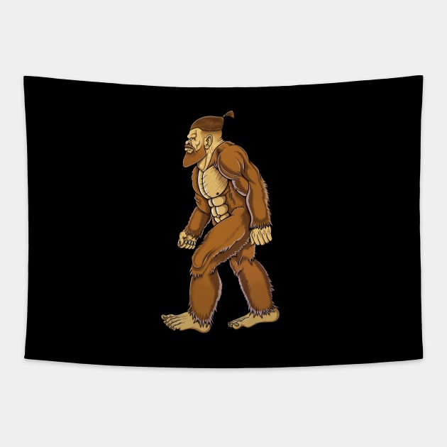 Big foot hairstyle modern big foot Tapestry by Artardishop