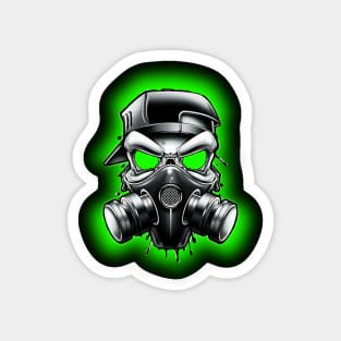 Toxic/Radioactive Skull Gas Mask Magnet