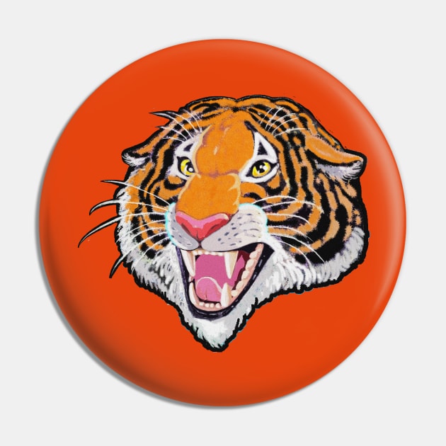 Roaring Tiger Pin by Toonicorn