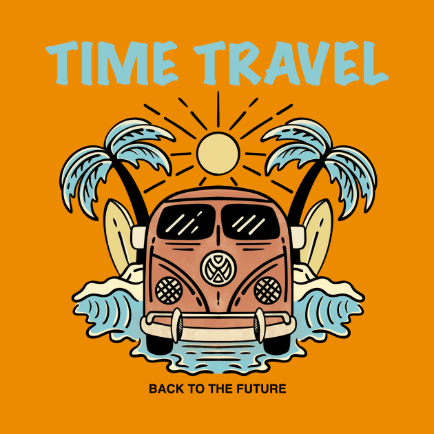 Time Travel Back To The Future by Jims Art