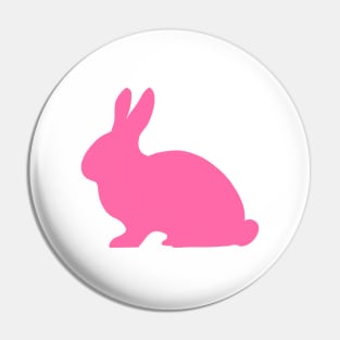 Bunny Rabbit Pattern in Pink Pin