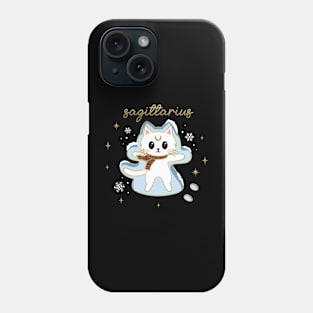 Sagittarius Holiday Kitty Cat Phone Case