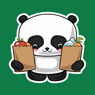 Cute Kawaii Panda by Kawatoons T-Shirt