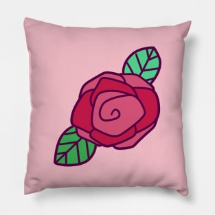 Cute Pink Rose Pillow