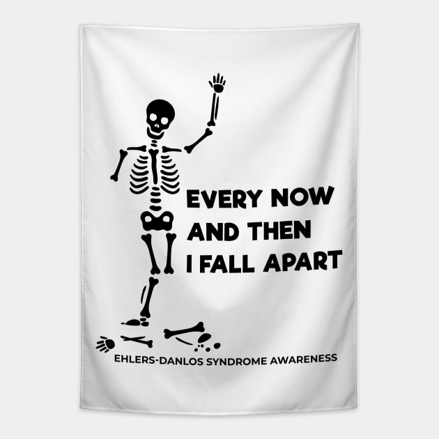 Every Now And Then I Fall Apart Skeleton Tapestry by Jesabee Designs