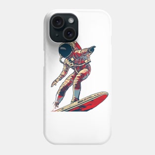 Astronaut Surfing Phone Case