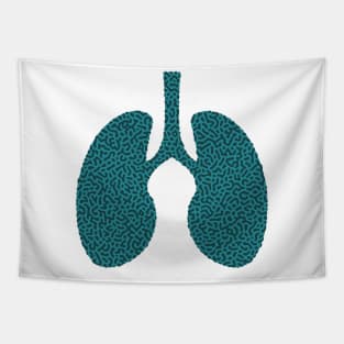 Turing Pattern Lungs (Green) Tapestry