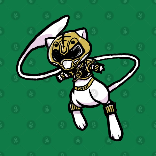 White Ranger Cat by jonah block