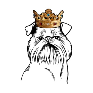 Brussels Griffon Dog King Queen Wearing Crown T-Shirt