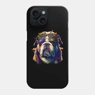 Hippie Bulldog Phone Case