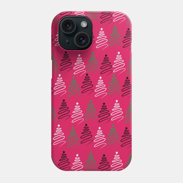 Xmas Tree Medley Phone Case by Saltee Nuts Designs