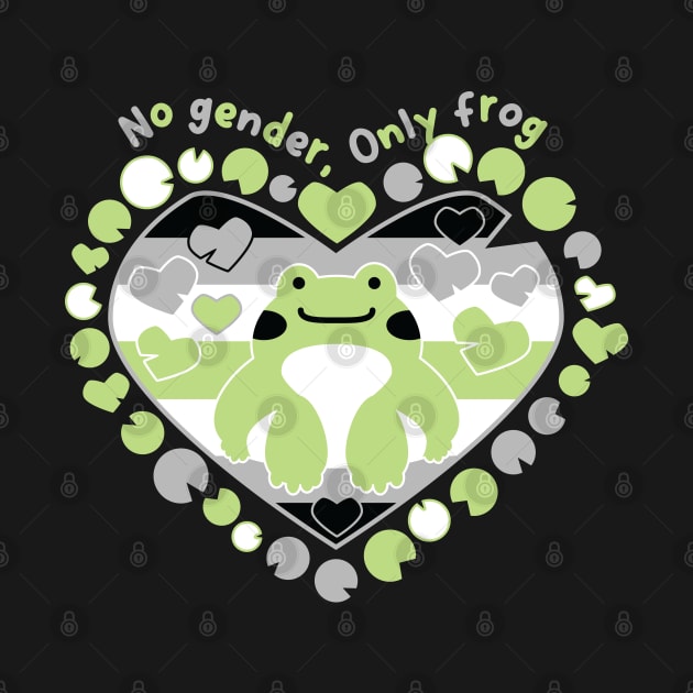 No gender, only frog [agender] by deadbeatprince typography