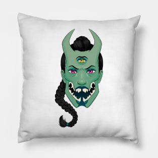 Snarling Monster Girl Pillow