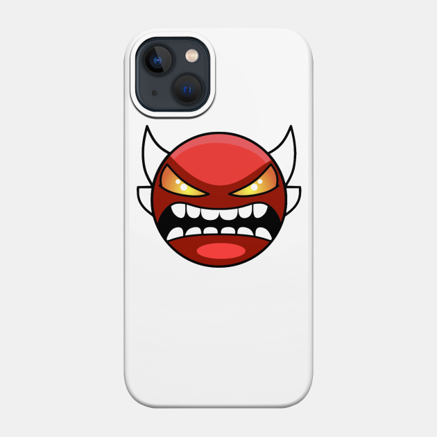 Extreme demon icon - Geometry Dash - Phone Case