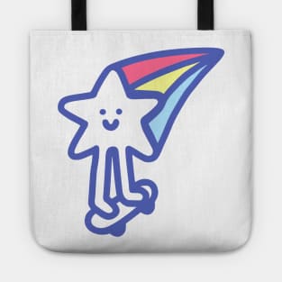 Shooting Star Riding A Skateboard Tote