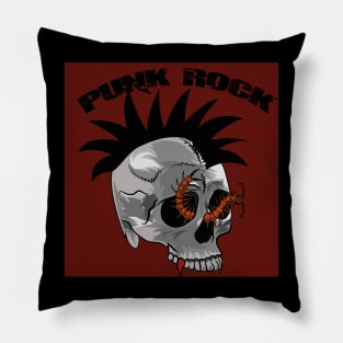 Punk Skull Pillow