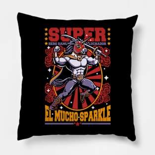 Unicorn Hero Samurai Luchador Pillow