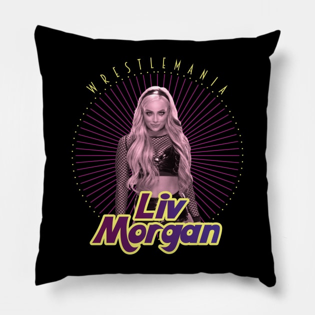 liv morgan Pillow by mapasakehh