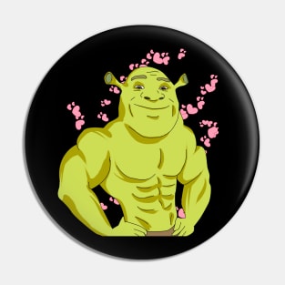 Macho Shrek Valentine Pin