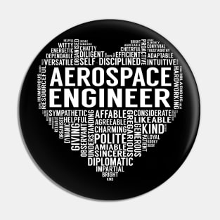 Aerospace Engineer Heart Pin