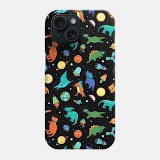 Dinosaurs in Space - Dinosaur Pattern Phone Case