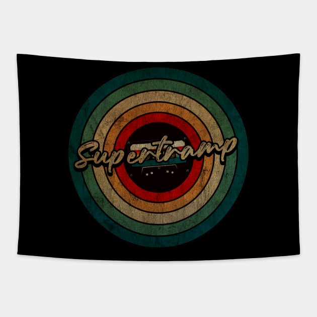 Supertramp -  Vintage Circle kaset Tapestry by WongKere Store