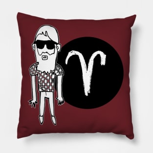 Aries Zodiac Man, Aries Guy Pillow