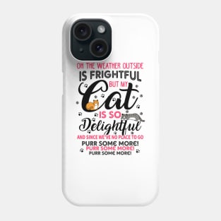 Cats Christmas Song. Meowy Christmas. Phone Case