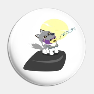 Mr.purple bear is werewolf,Halloween bear,ghost bear Pin