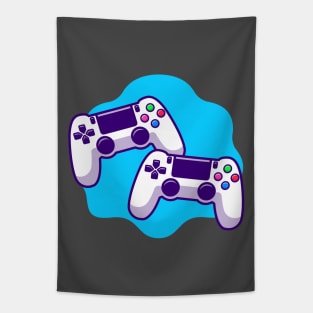 Game Controller Cartoon Tapestry