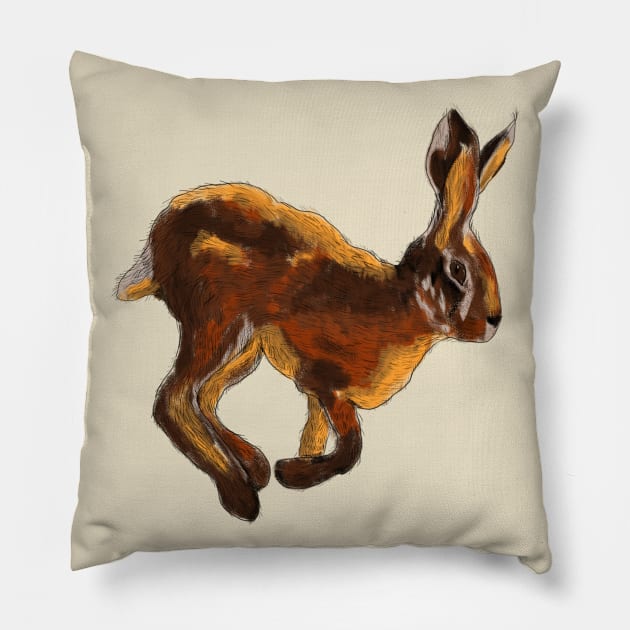 "hare" Pillow by Mashas01ar