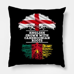 English Grown With Cameroonian Roots - Gift for Cameroonian With Roots From Cameroon Pillow