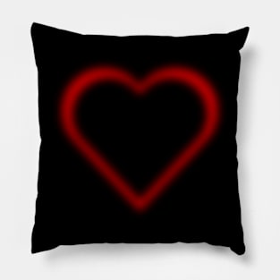 Aesthetic Red Heart Pillow