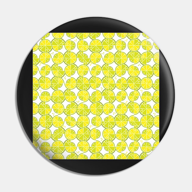 Lemons Lime Truchet Pin by kobyakov